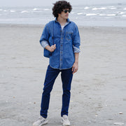 Single Pocket Shirt Blue