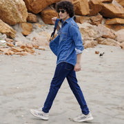 Single Pocket Shirt Blue