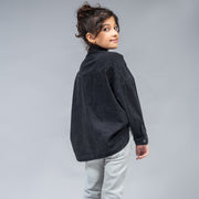 Oversized Contrast Pocket Shirt (Black Stone Wash)