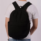 Single Zip Backpack (Black)