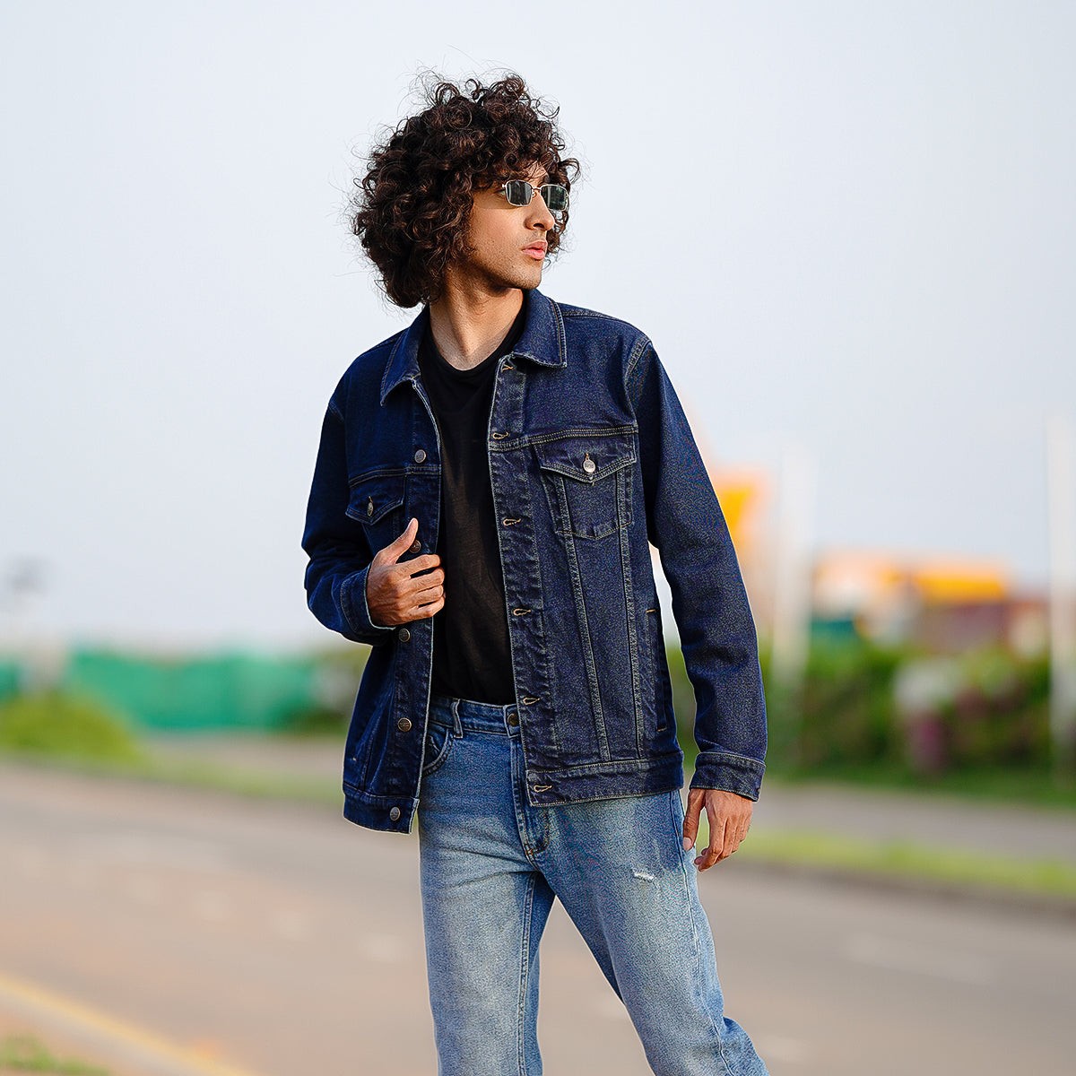 Black Denim Jacket Blu Brand Jeans Dark Blue Denim Jacket With