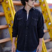 Double Pocket Shirt Black