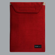 Denim Laptop Sleeve Velcro (Red)
