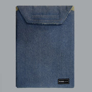 Denim Laptop Sleeve Velcro (Light Blue)