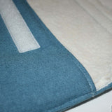 Denim Laptop Sleeve Velcro (Teal Blue)